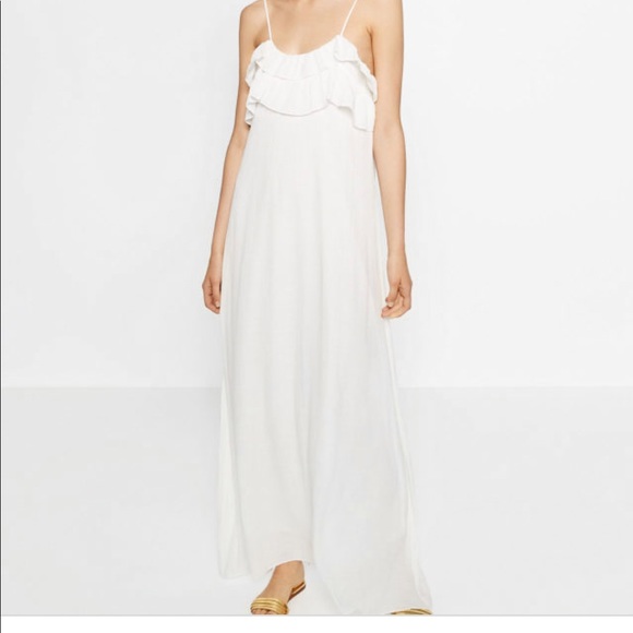 White Zara Maxi Dress | Poshmark